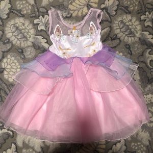 Size 5 Girls Fancy Unicorn Dress
